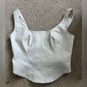 Leather Abercrombie going out top (NEVER WORN)